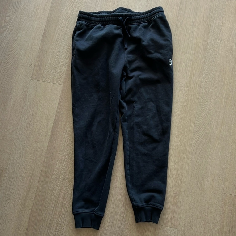 Medium black gymshark joggers size medium